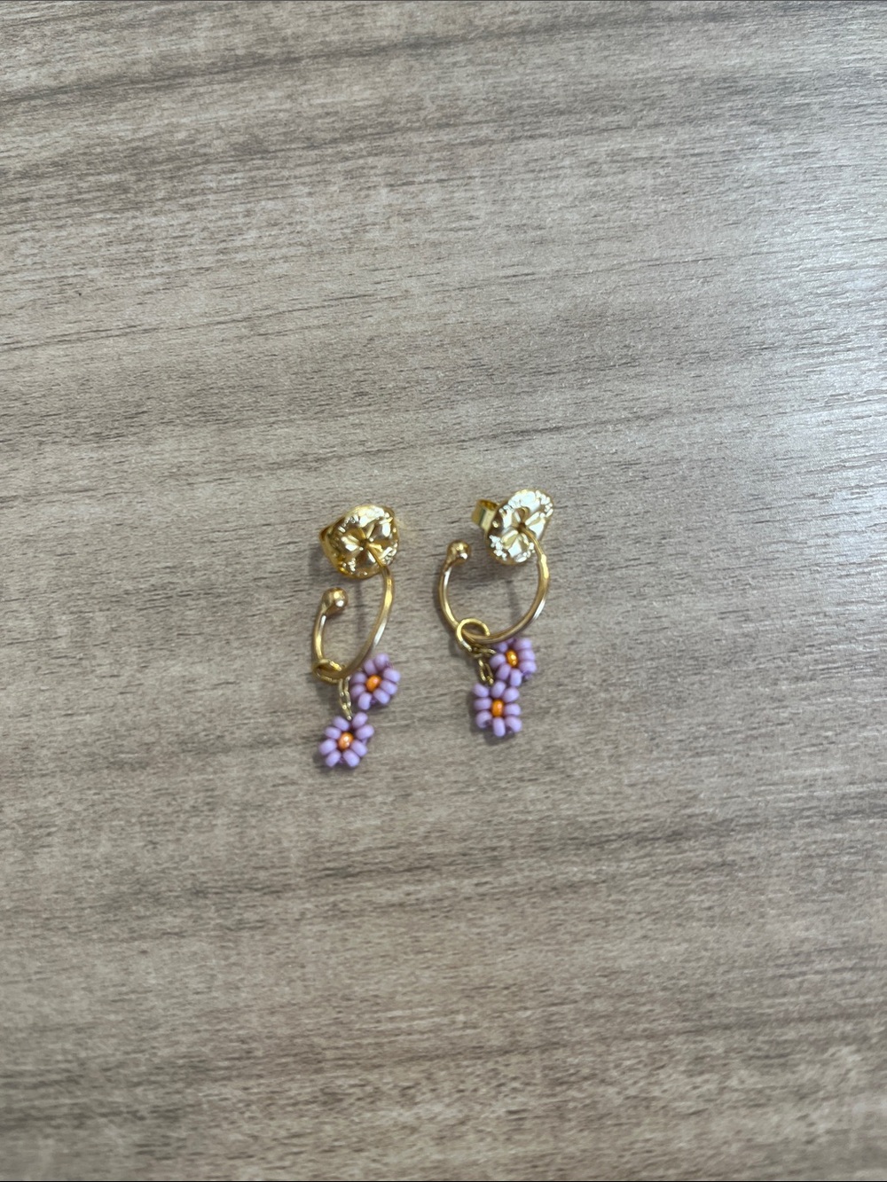 Costume Earrings with hanging flowers